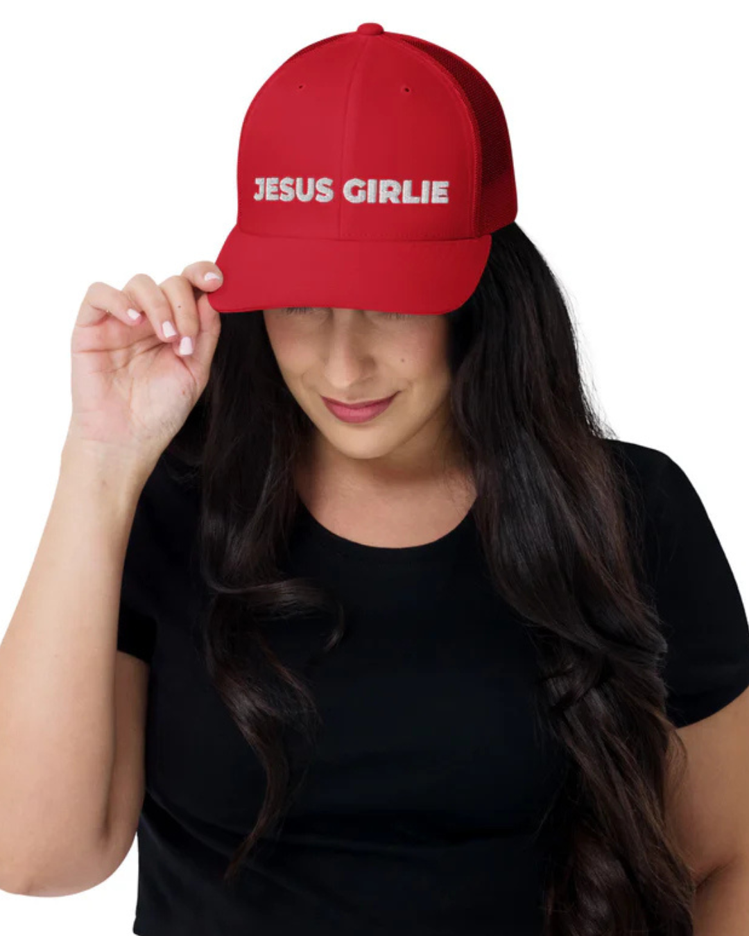 Jesus Girlie Trucker Cap