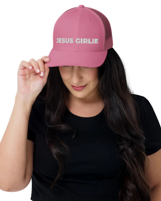 Jesus Girlie Trucker Cap