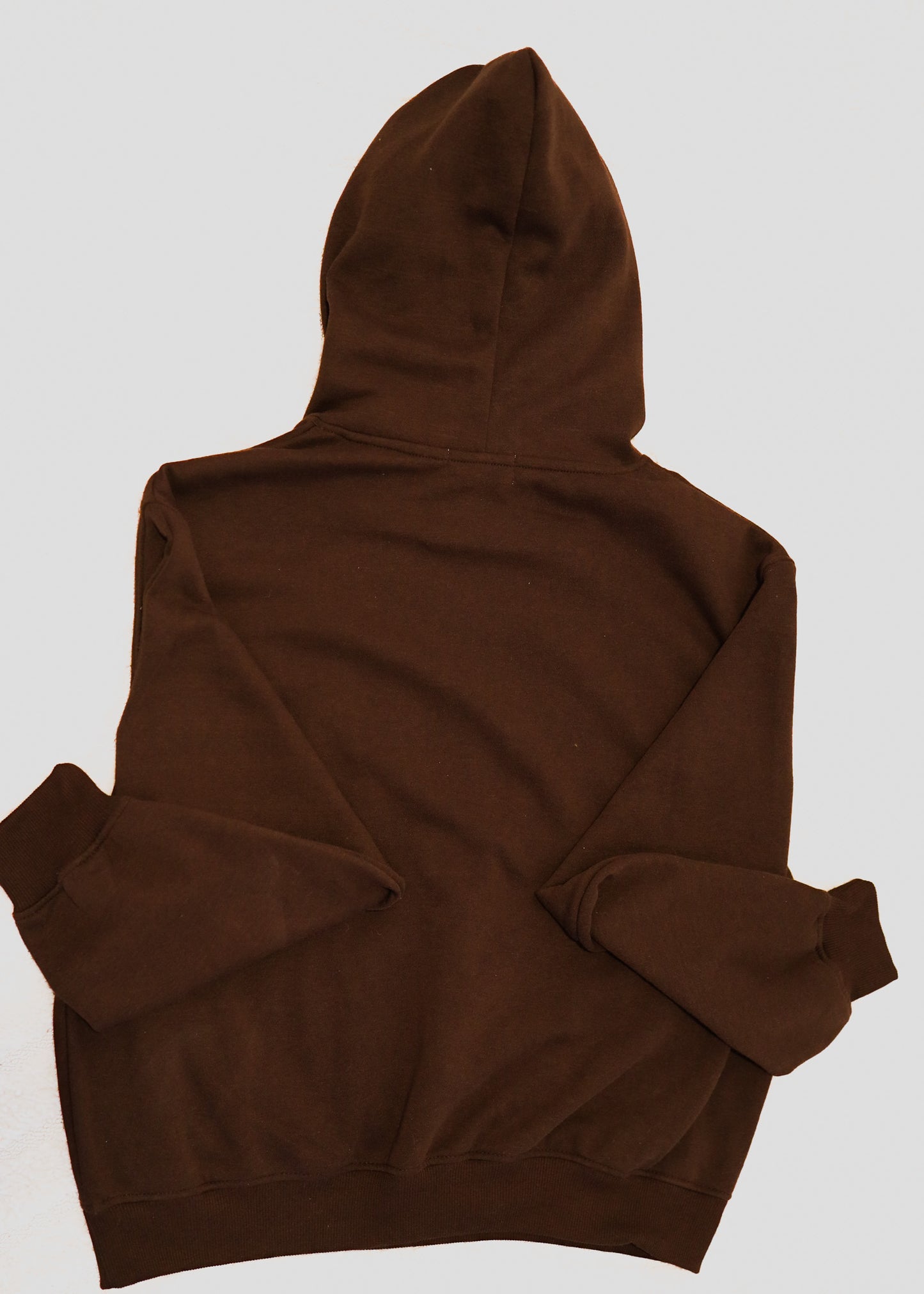 ZARIA DESIGN Fleece Wide Leg sweat-pant hoodie set (brown)