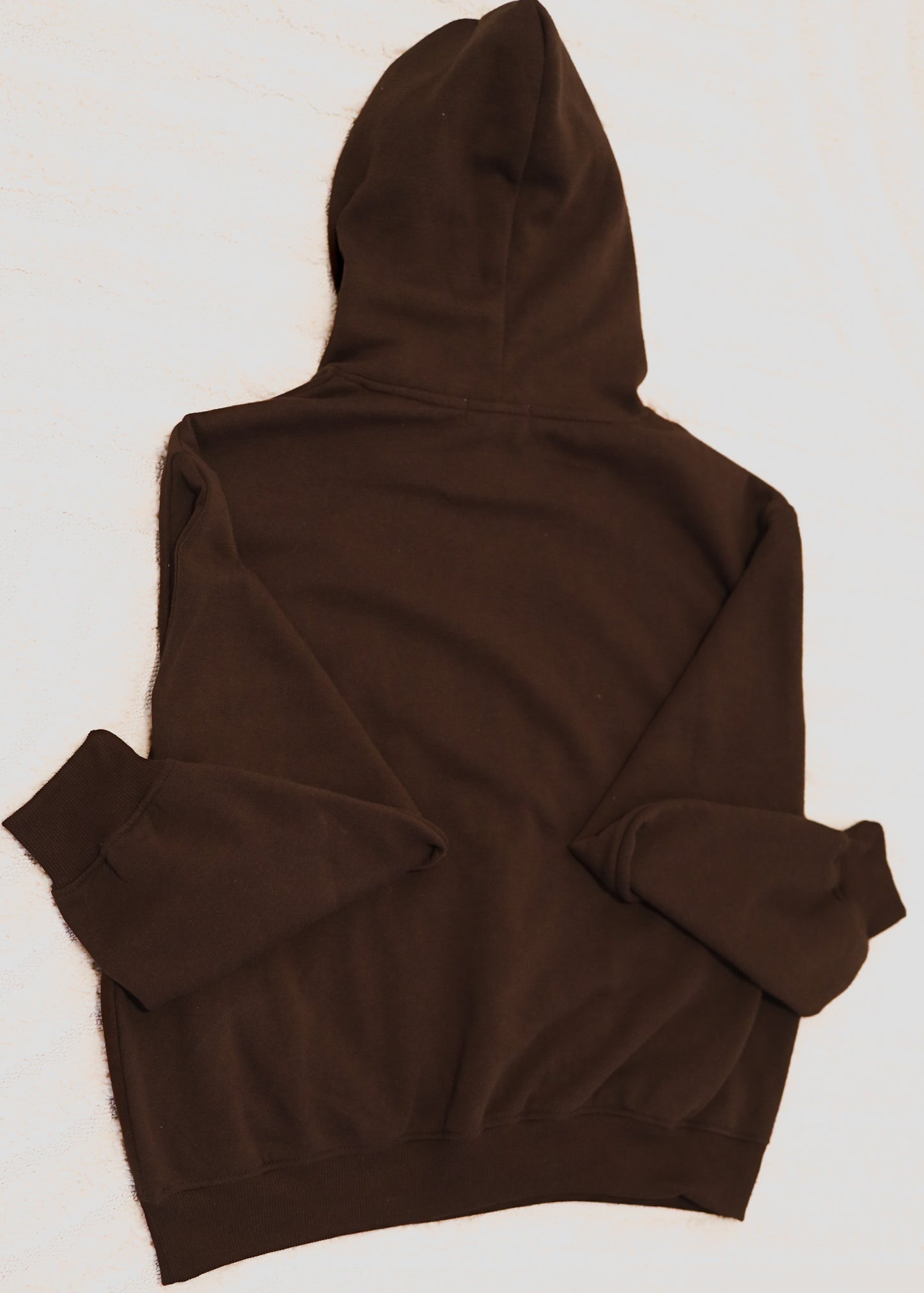 ZARIA DESIGN Fleece Wide Leg sweat-pant hoodie set (brown)