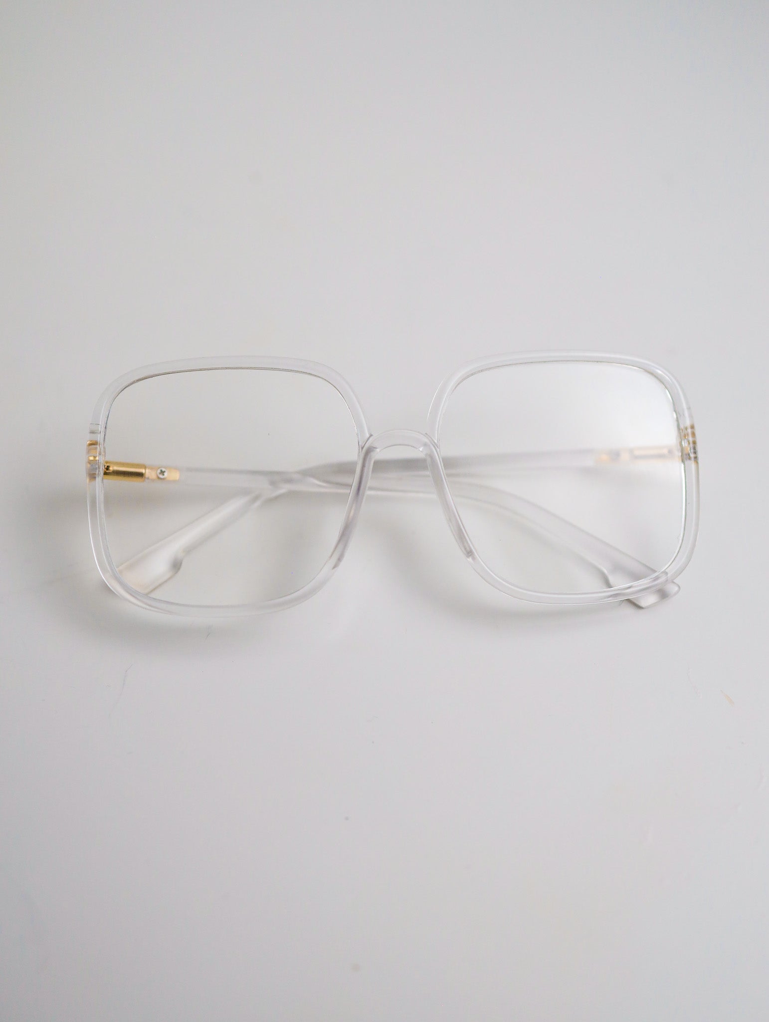 Clear Oversized Dawn Sunglasses Zaria Yong